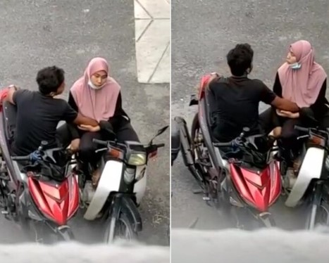 Hijab Lagi Pacaran Tertangkap Kamera